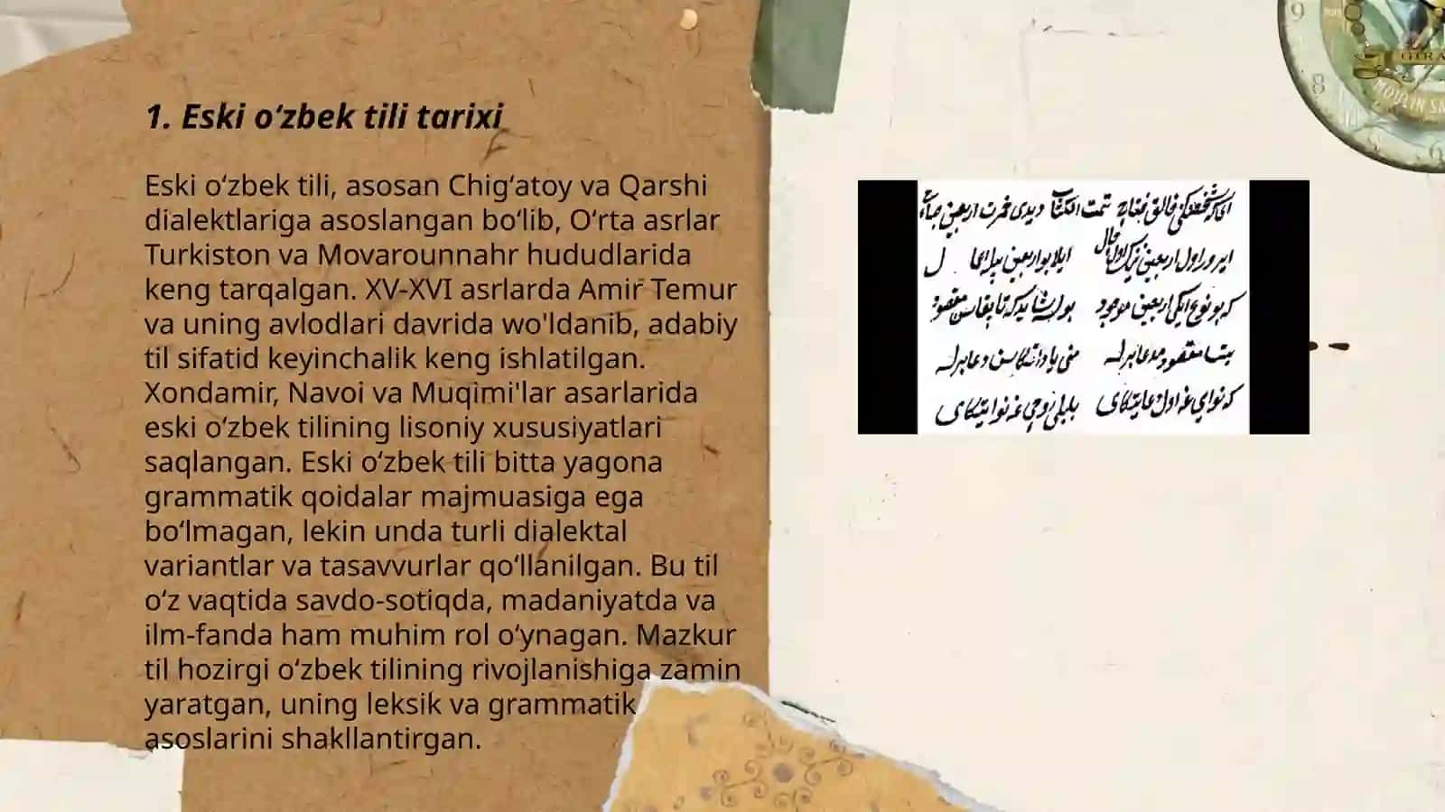 Eski oʻzbek tili va Qadimgi turkiy til 3