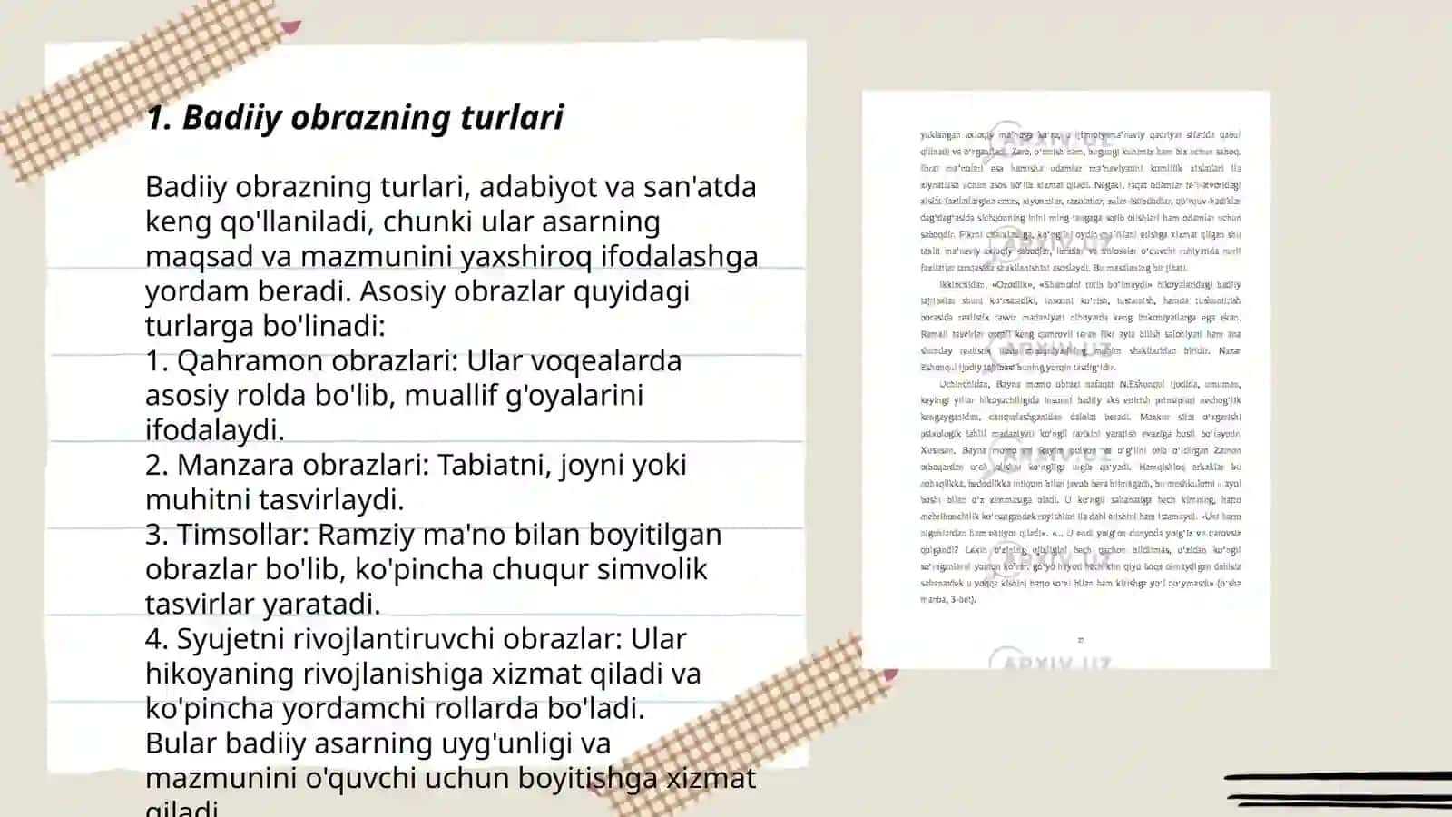 Badiiy Obraz va Obrazlilik 3