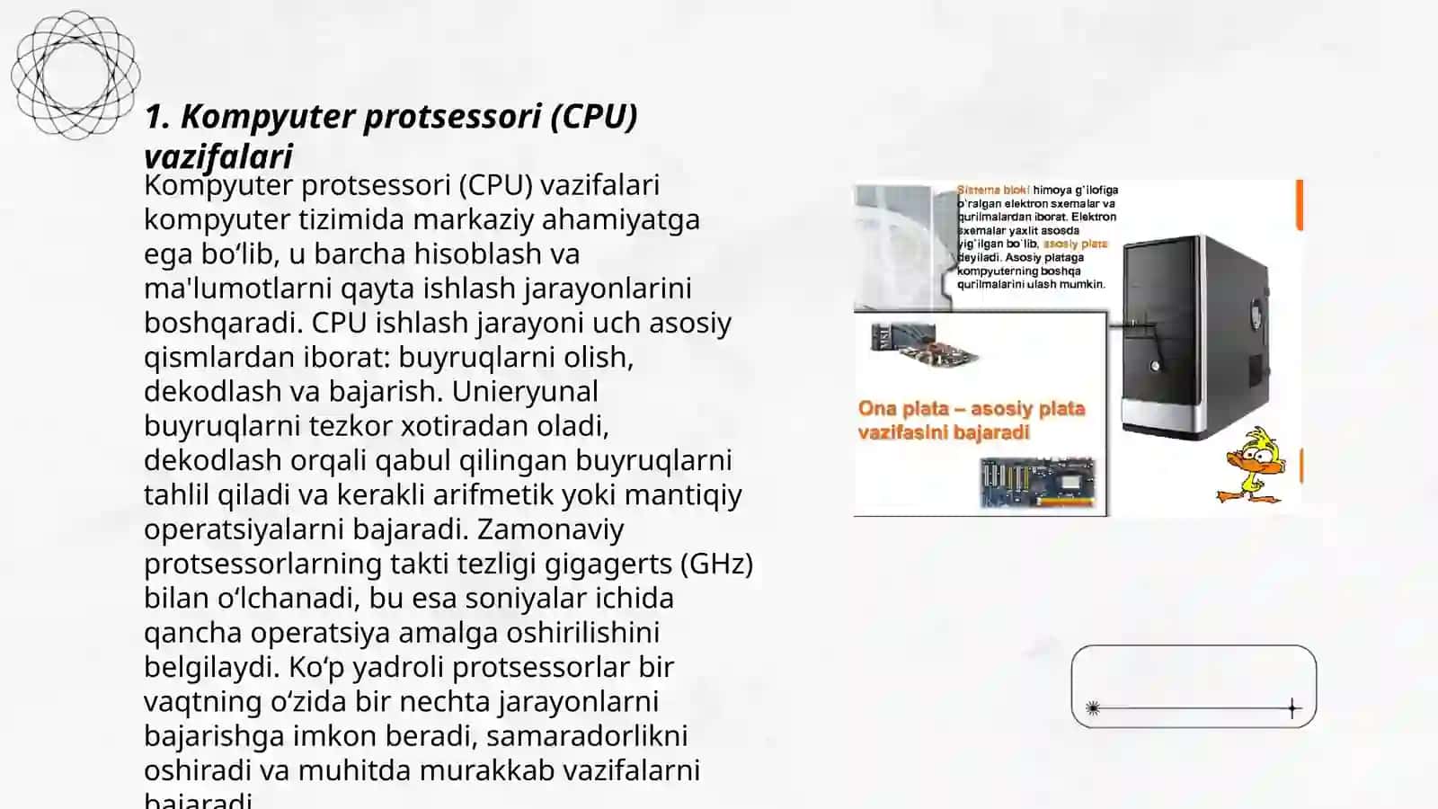 Kompyuter qurilmalari vazifalari 3