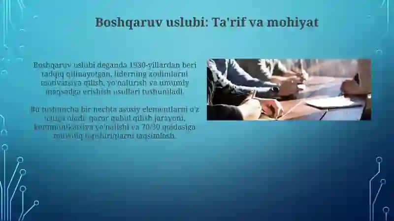 Boshqaruv uslubi 3