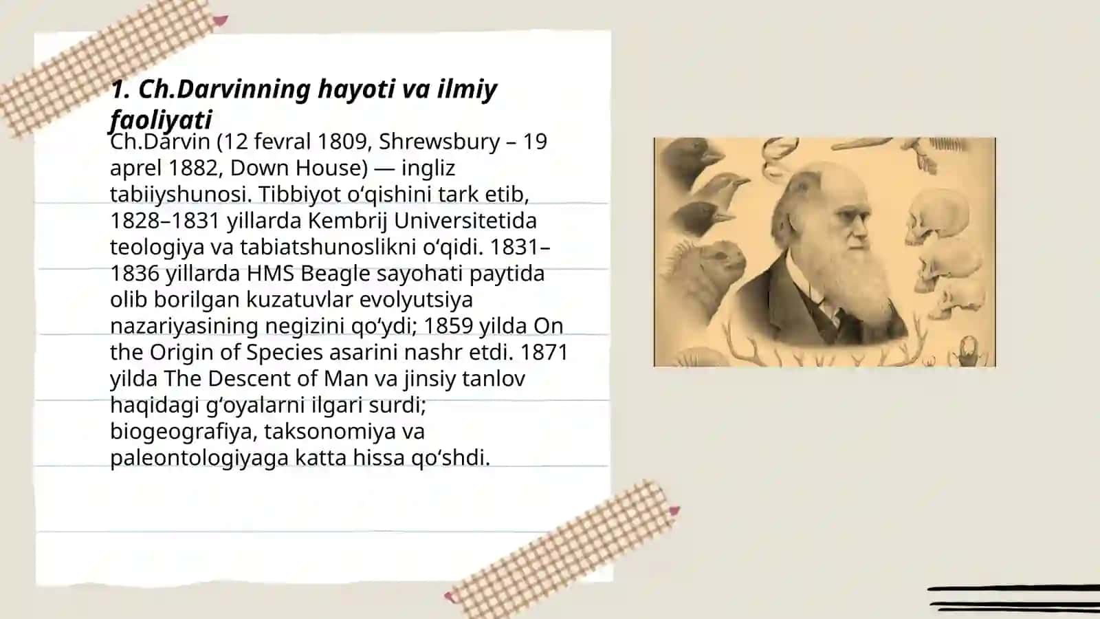 Ch.Darvin taʼlimoti va uning ahamiyati 3