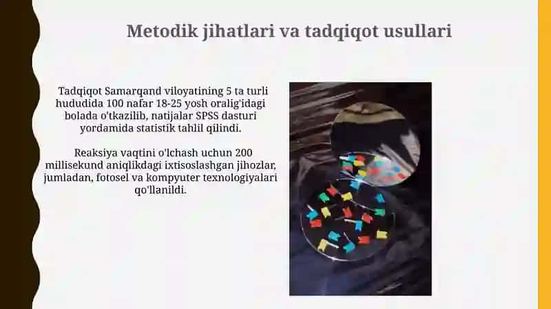 Bolada reflektor reaksiyalarning rivojlanishini baholash 3