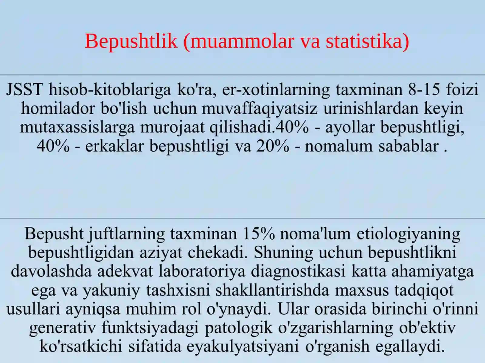 Bepushtlik labarator diagnostikasi 3