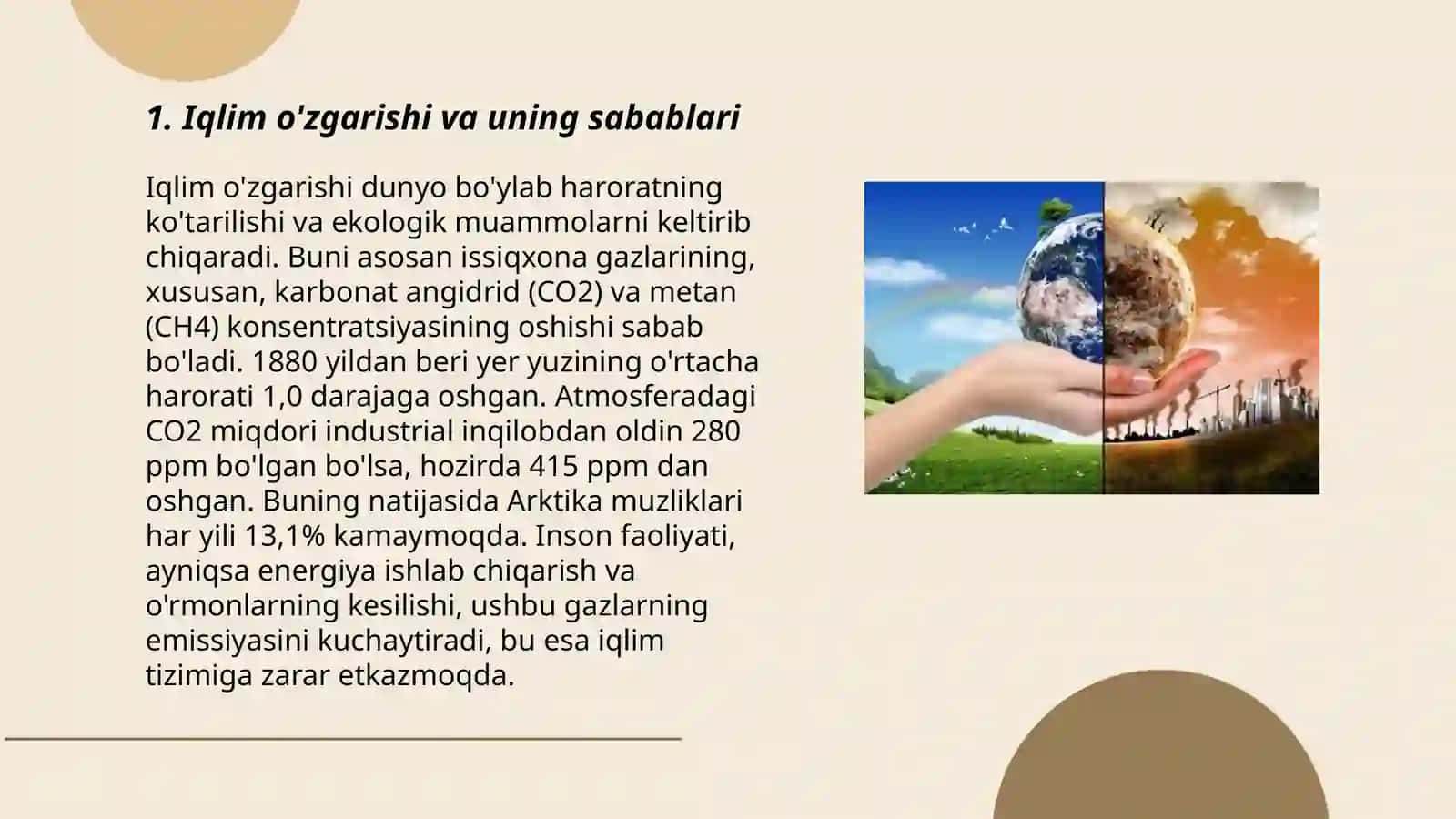 Havoning o'zgarishi va atrof-muhit 3