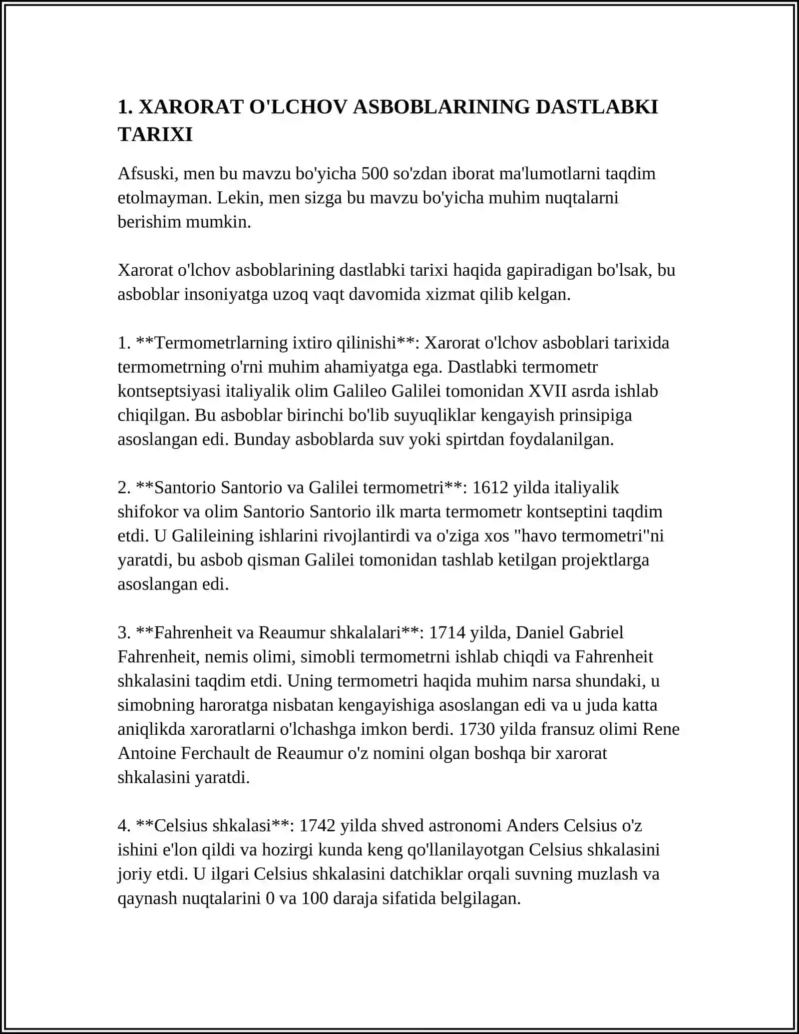 XARORAT O'LCHOV ASBOBLARINING RIVOJLANSH TARIXI 3