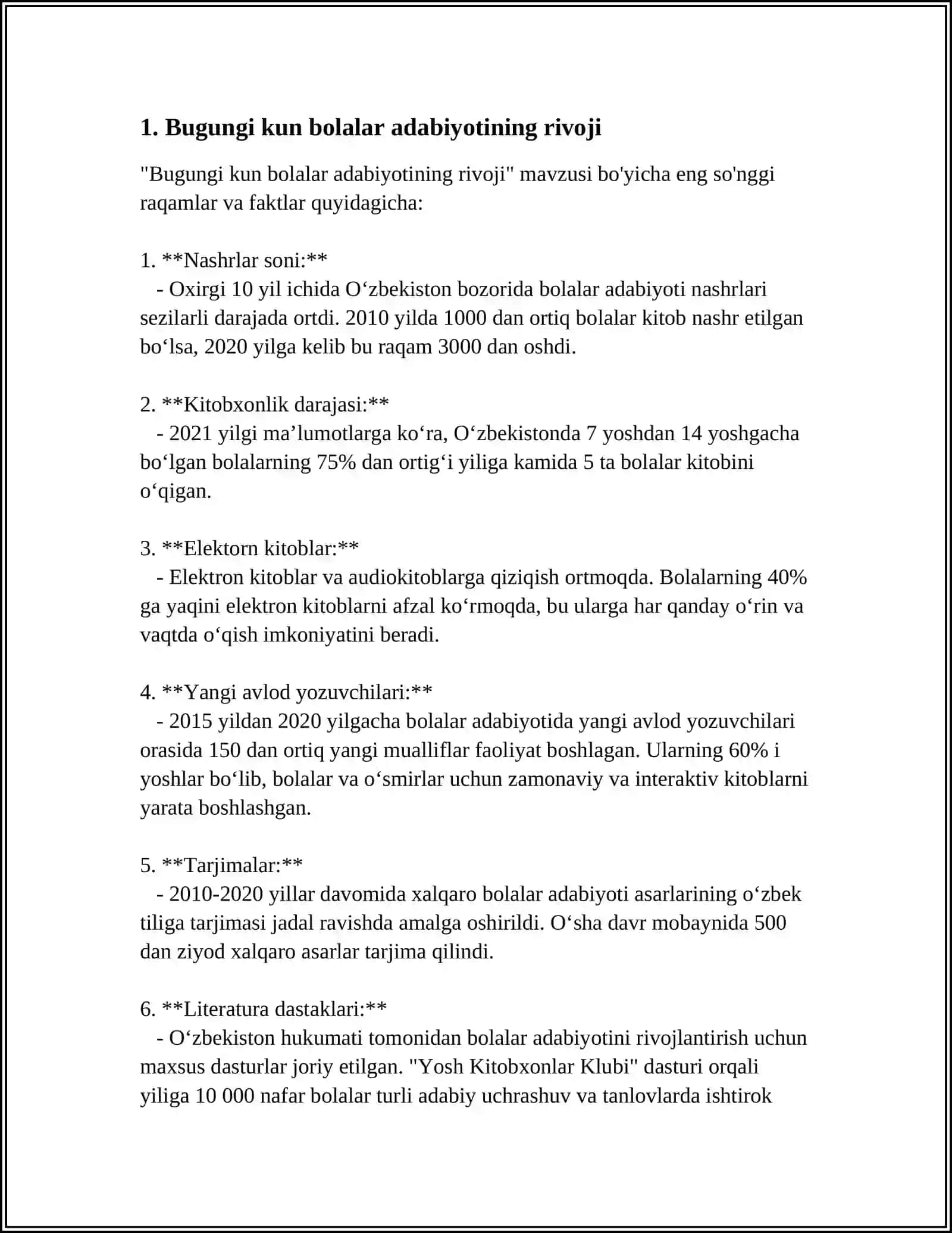 Bugungi kun bolalar adabiyotining rivoji 3
