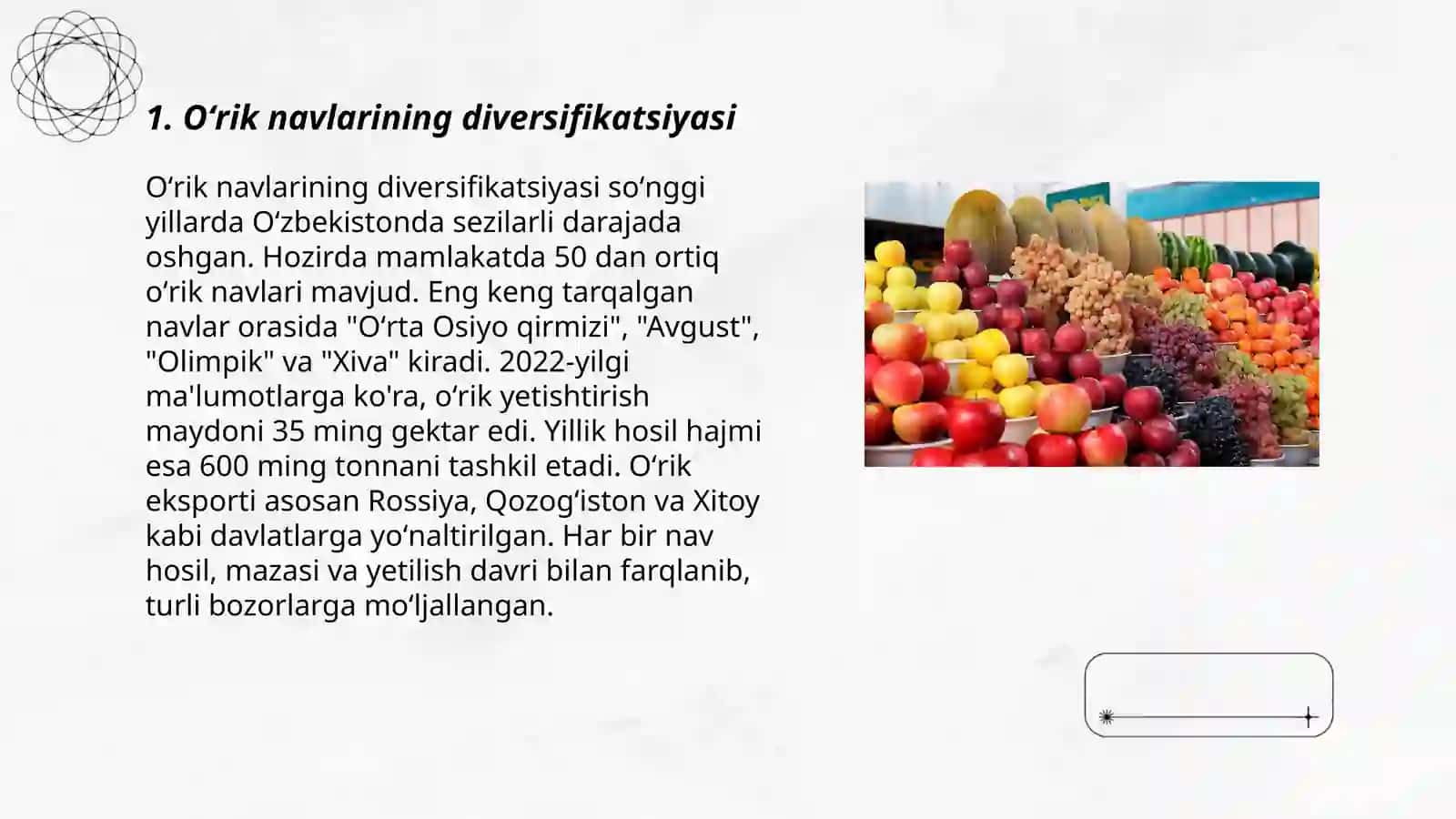 Oʻzbekistonda yetishtiriladigan oʻrik navlari 3