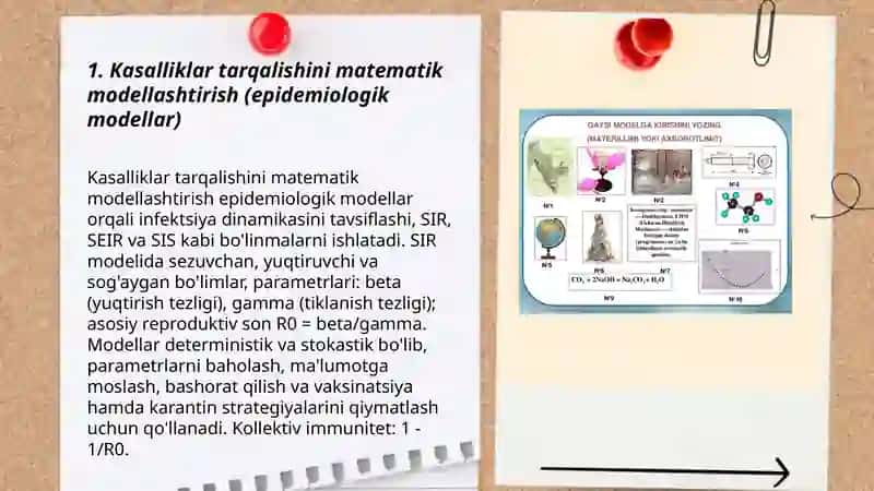 Tibbiyotda matematik modellashtirish 3