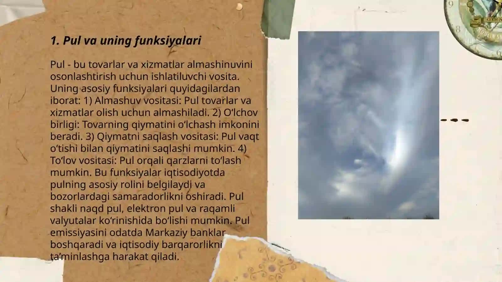 Pul kredit va banklar fanining mohiyati 3
