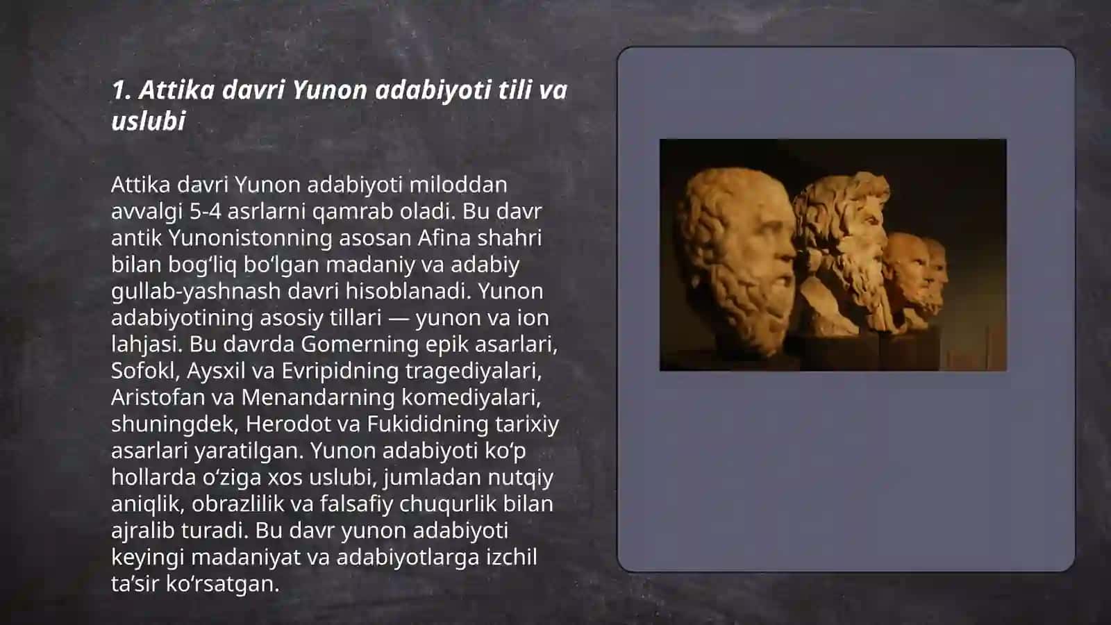 Yunon adabiyotining Attika darvri 3