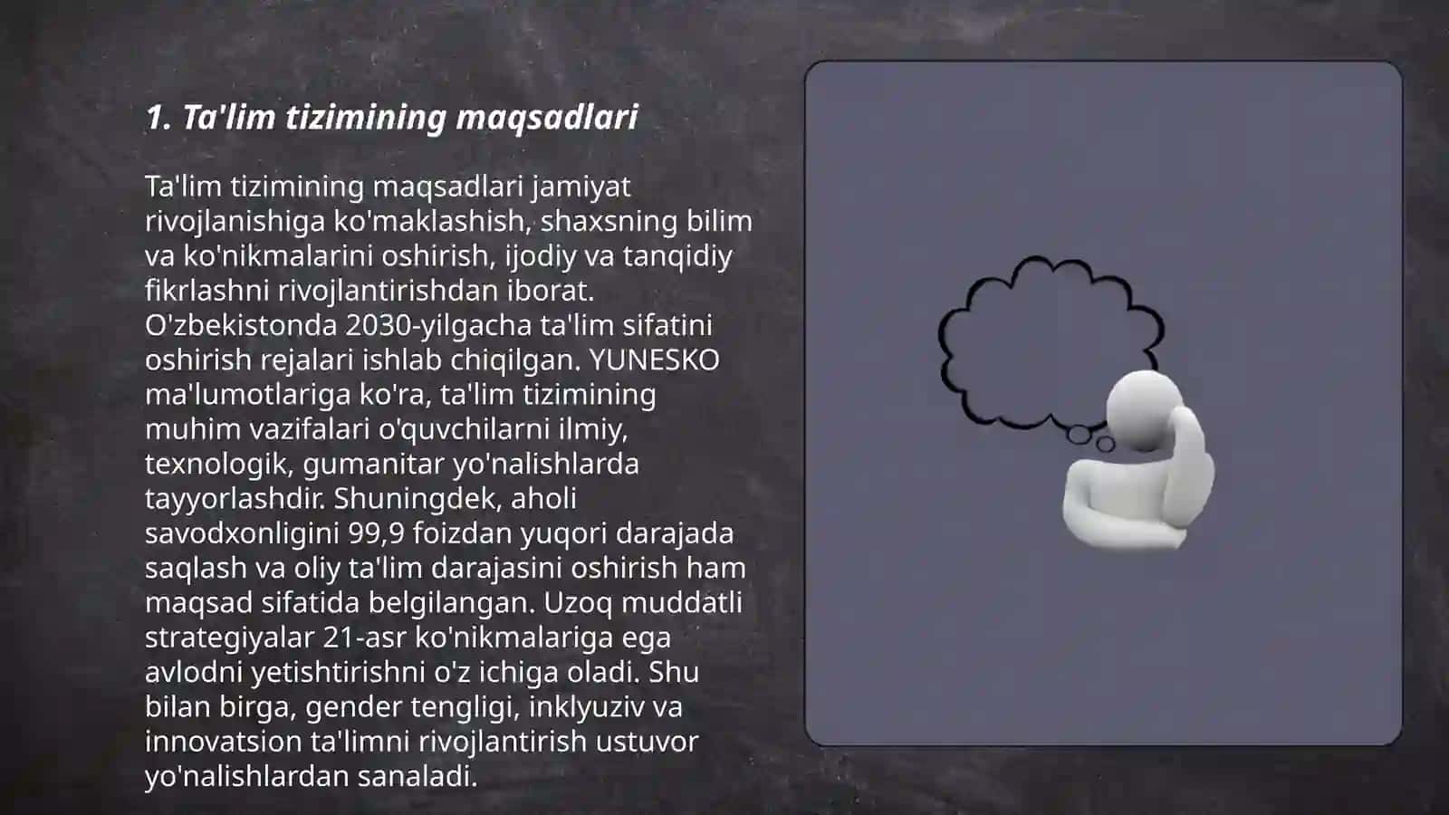 Ta'lim tizimining maqsadlari 3