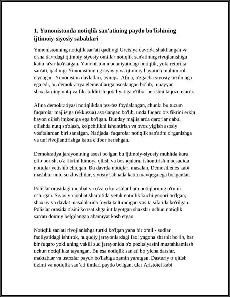 YUNONISTONDA NOTIQLIK SANATINI PAYDO BOLISHI 3