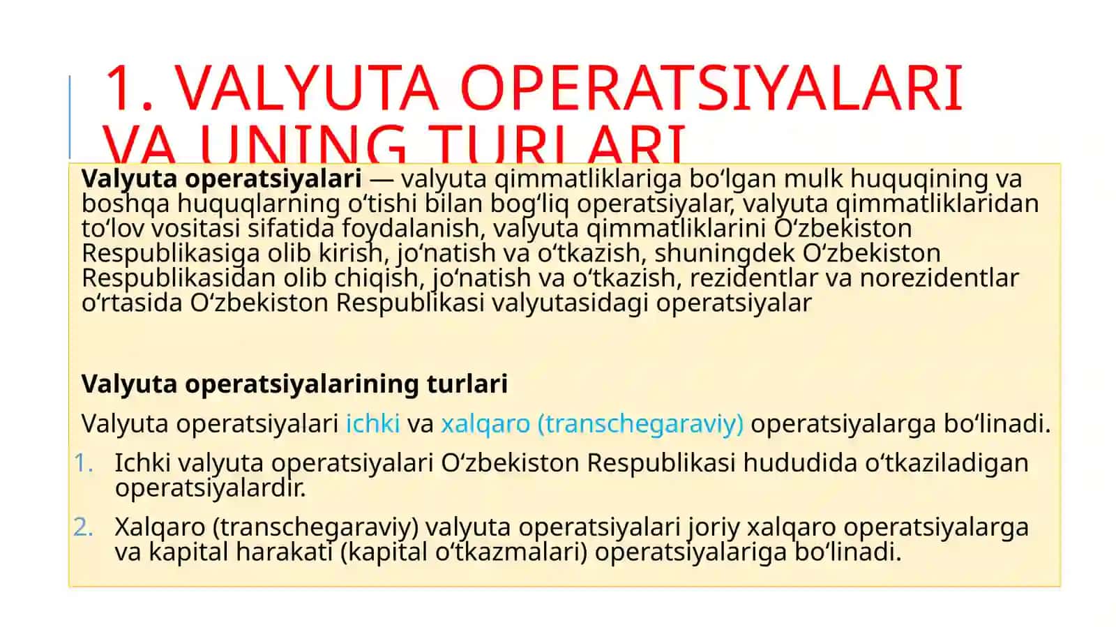 Xalqaro valyuta operatsiyalari 3
