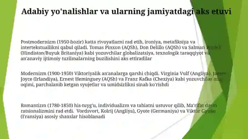 Adabiyotning umumiy xususiyatlari 3