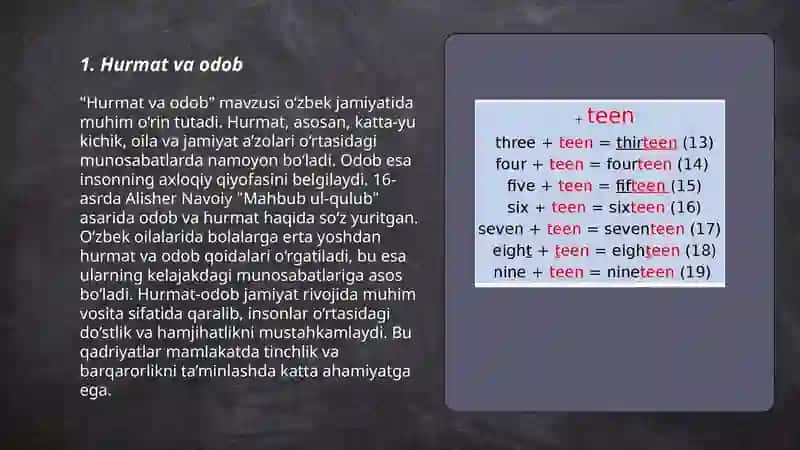 Hurmat va odob 3