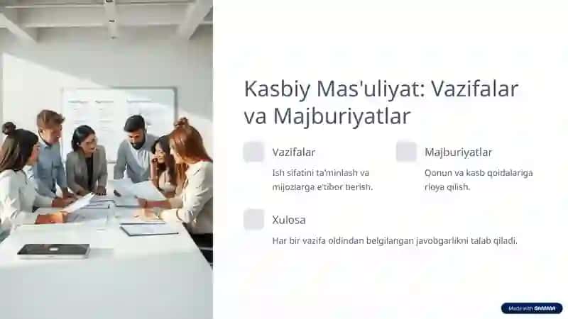 Kasbiy Etikaning Mezoniy Tushunchalari: Kirish 3
