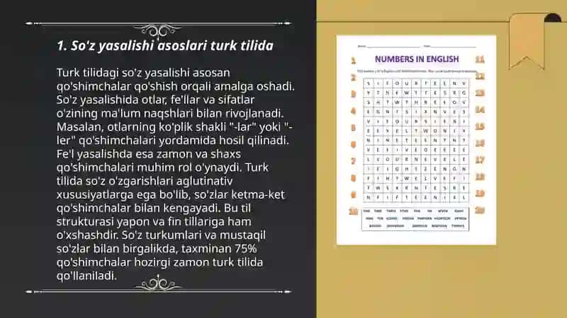 So'z yasalishi asoslari turk tilida 3