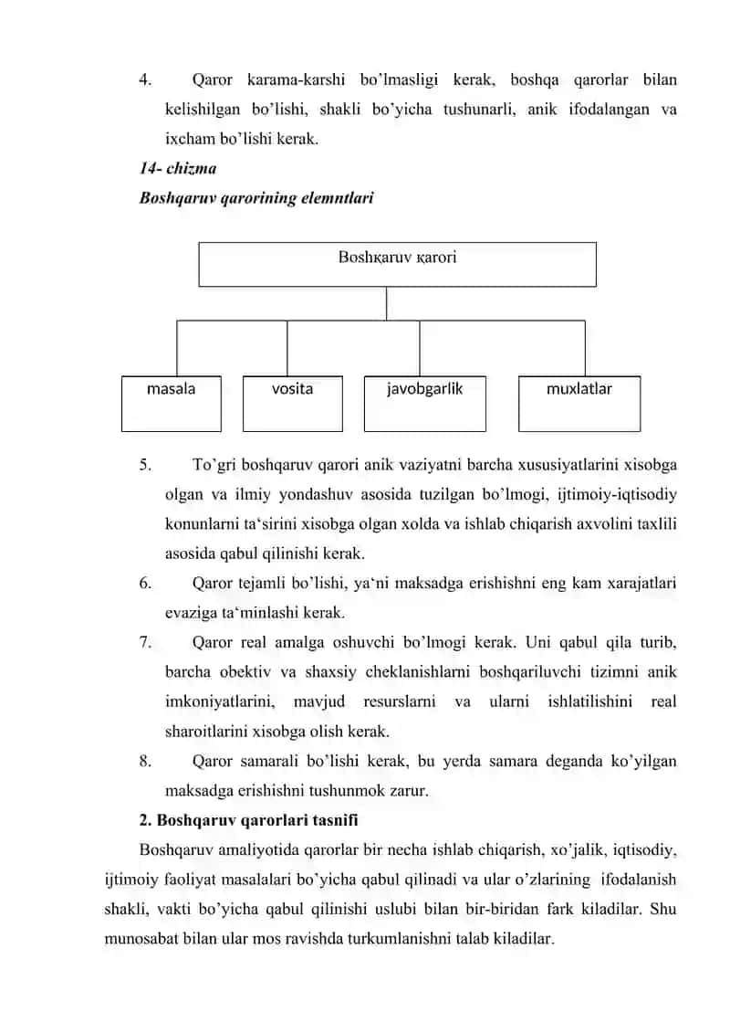 Boshqaruv qarorlarining ishlab chiqarishga axborotlarning ro’li 3