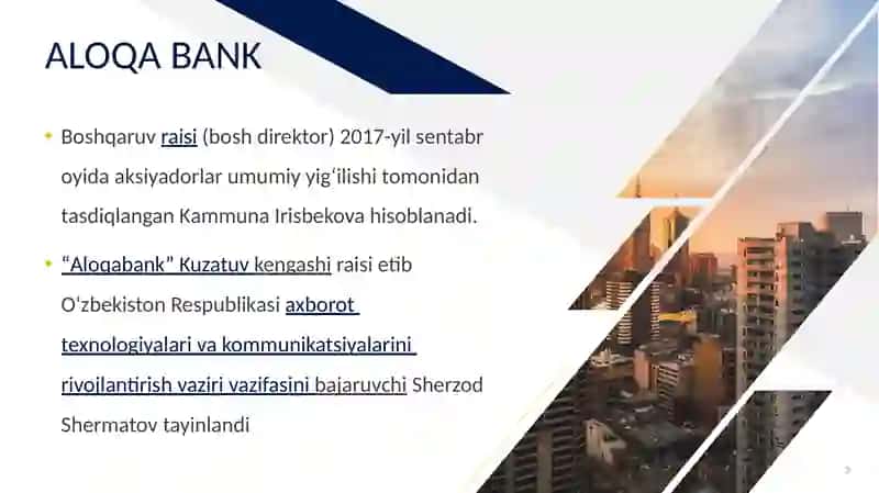 Aksiyadorlik-tijorat Aloqabank 3