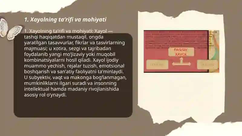 Xayol haqida tushuncha 3