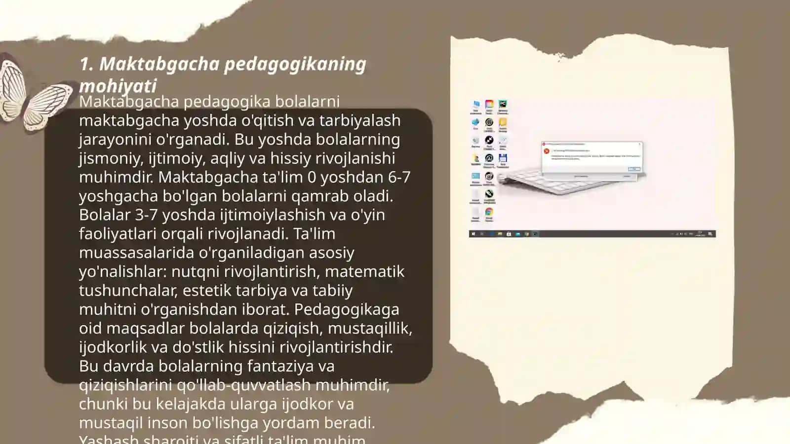 Maktabgacha pedagogikaning predmeti va uning vazifalari 3