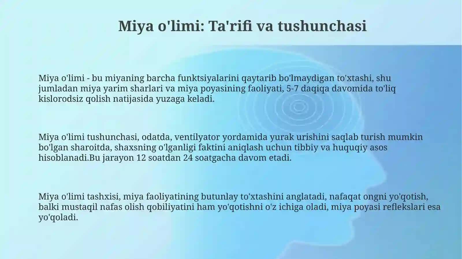 Miya oʻlimining diagnostikasi 3