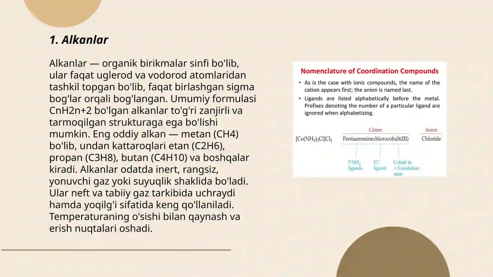 Organik birikmalarning sinflari va ummumiy xossalari 3