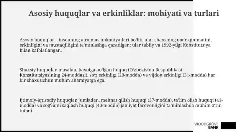 Asosiy huquqlar va erkinliklar 3