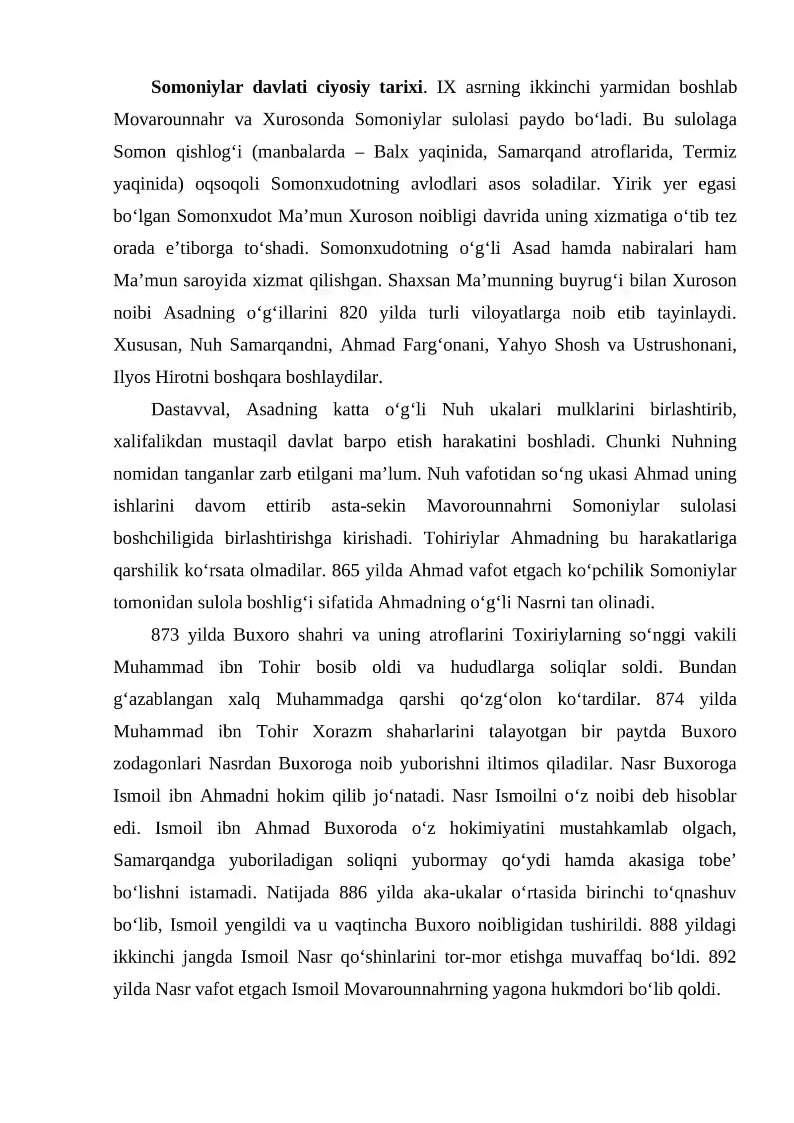 Somoniylar davlati siyosiy tarixi 3
