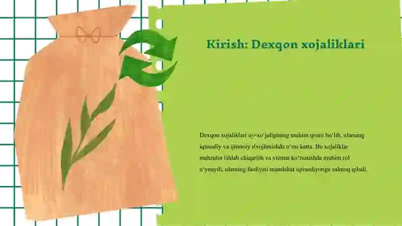 Dexqon xo'jaliklari 3