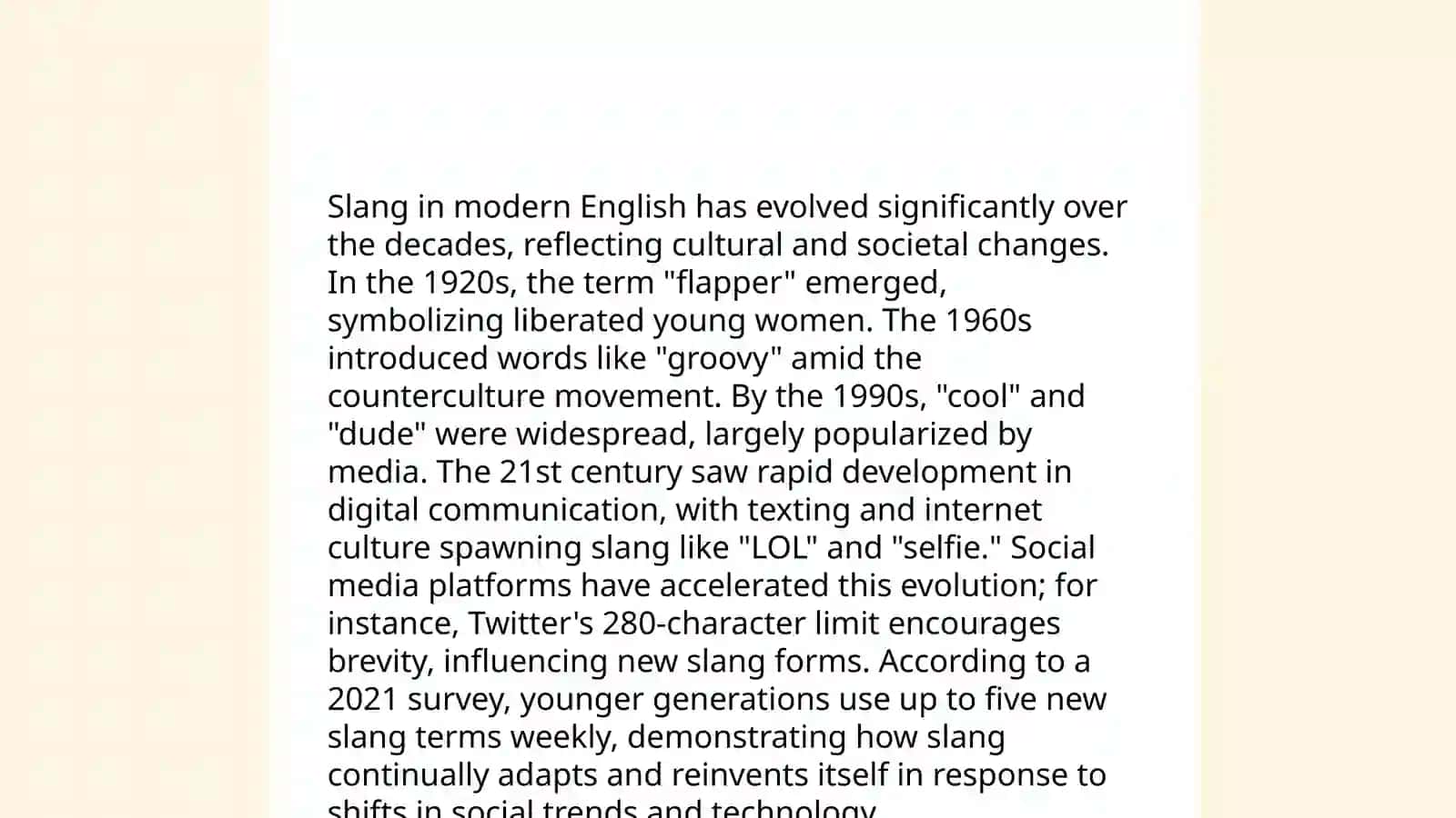 Slang.Vague language. Headline English. Abbreviations 3