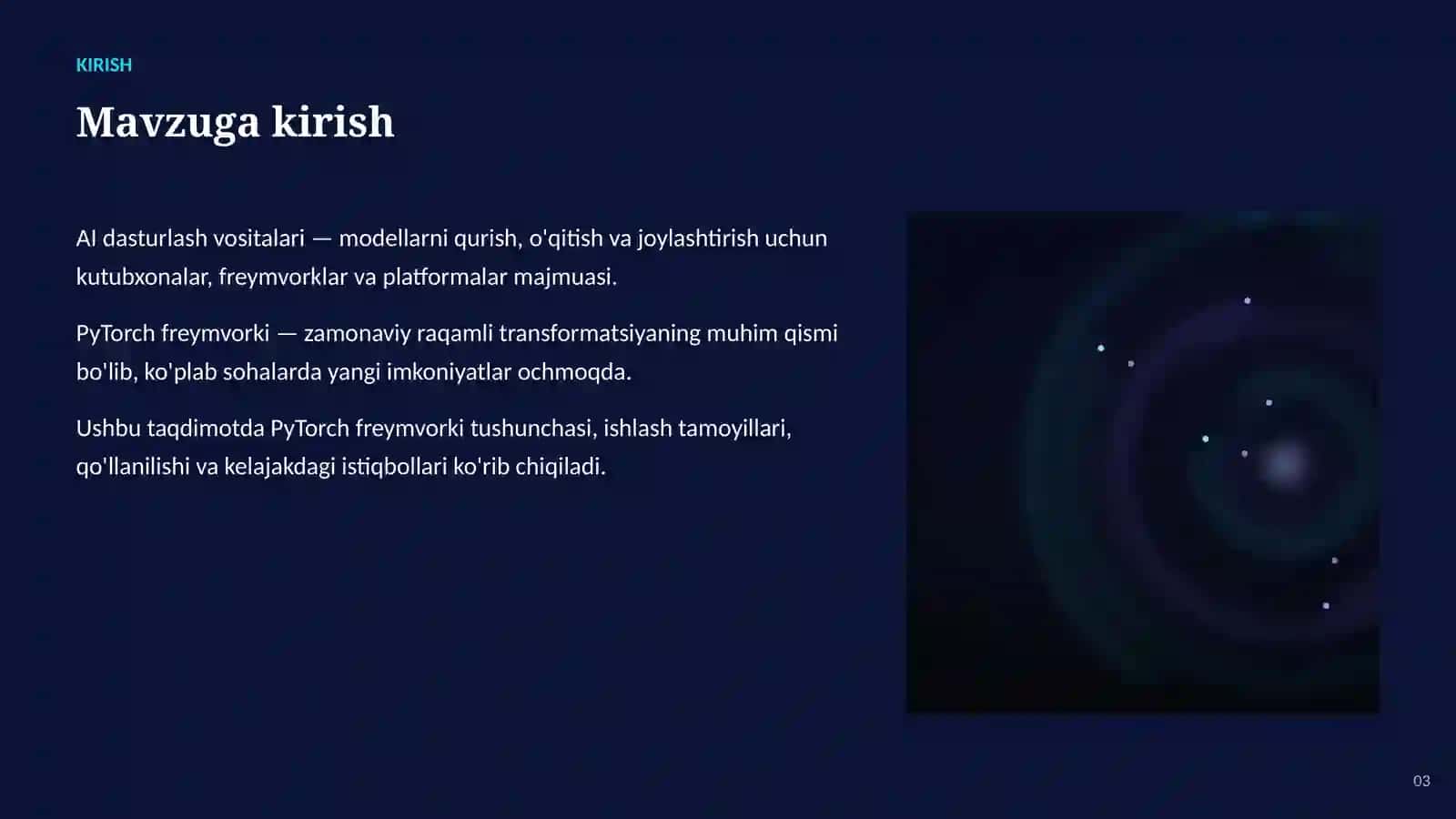 SUN'IY INTELLEKT • AI DASTURLASH VOSITALARI 3