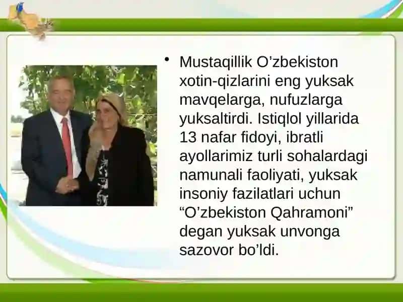 O'zbekiston Respublikasi xotin-qizlar qo'mitasi faoliyati 3