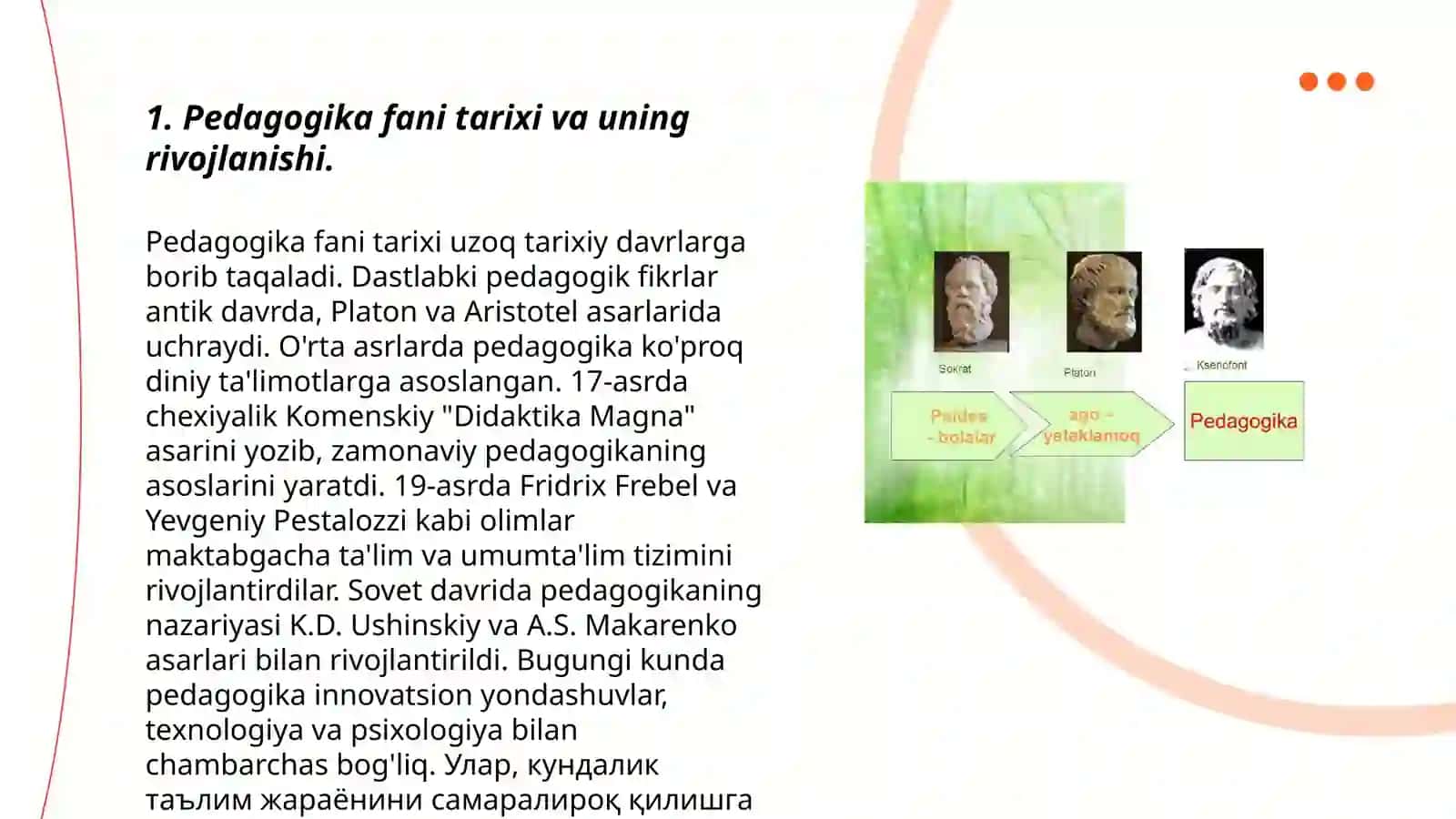 Pedagogika fani tarixi 3