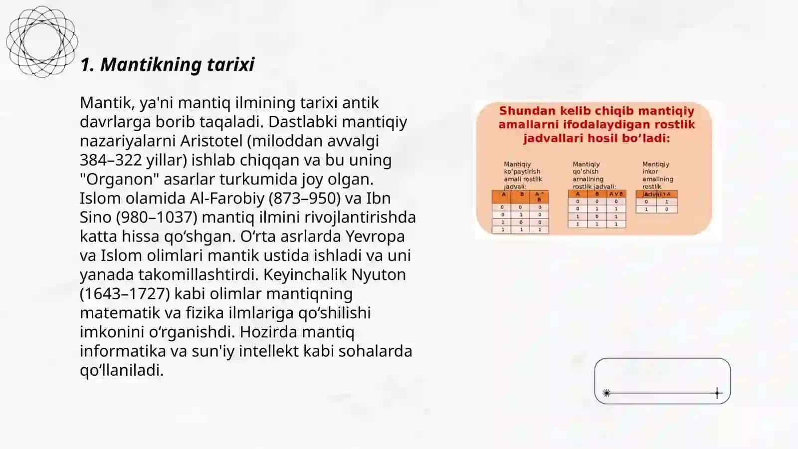 Mantiq tushunchasi 3