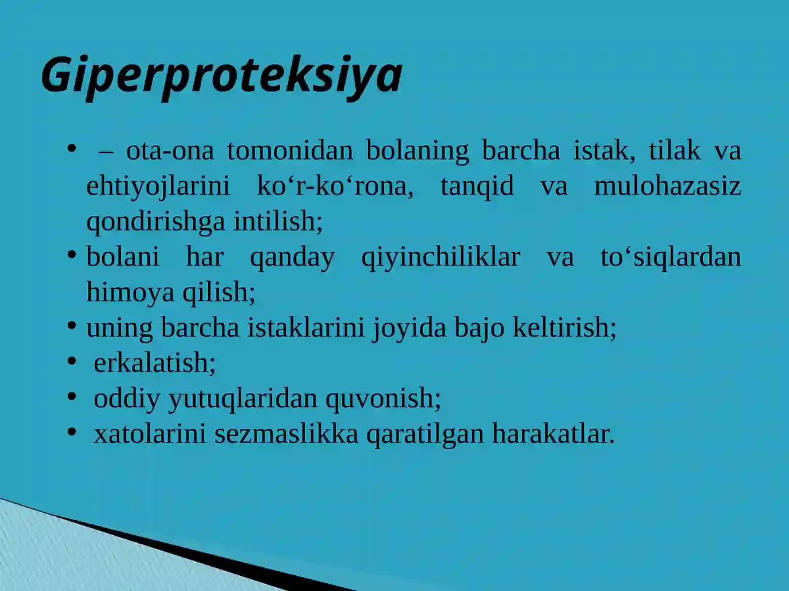 Ota-ona - bola munosabatlari psixologiyasi 3