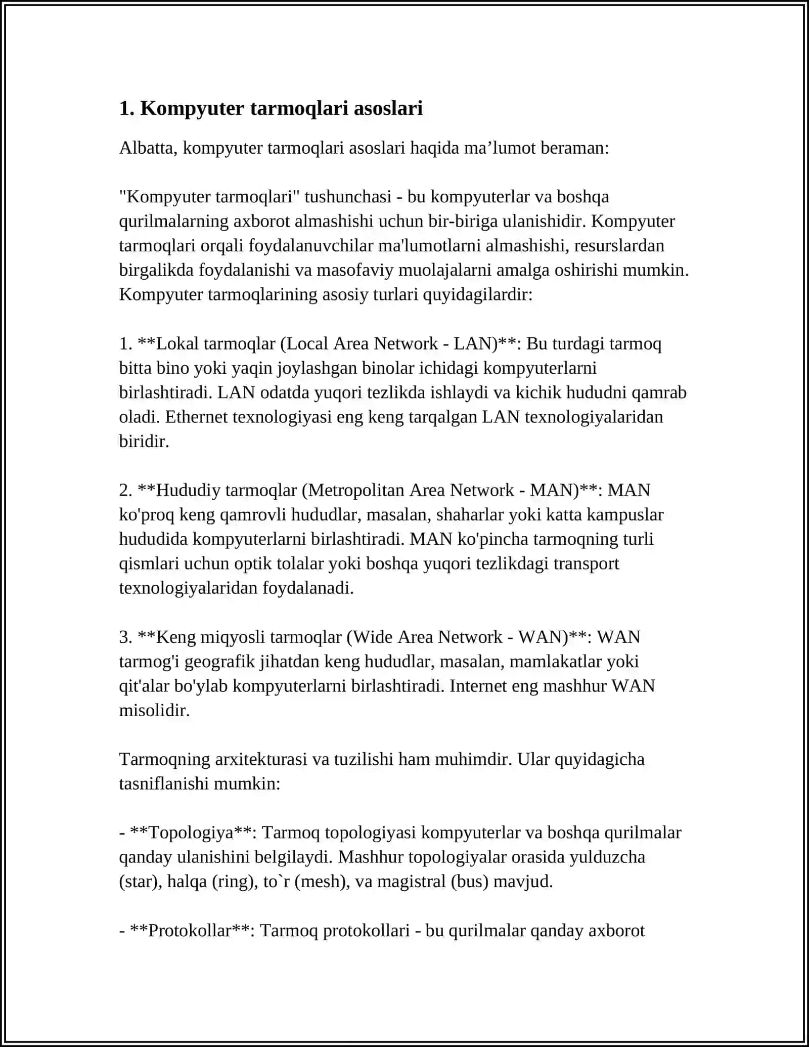 KOMPYUTER TARMOQLARI TUSHUNCHASI VA TURLARI 3