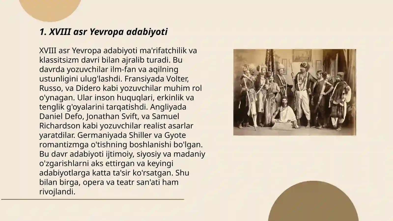 XVIII-XIX asr romanchilik adabiyoti 3