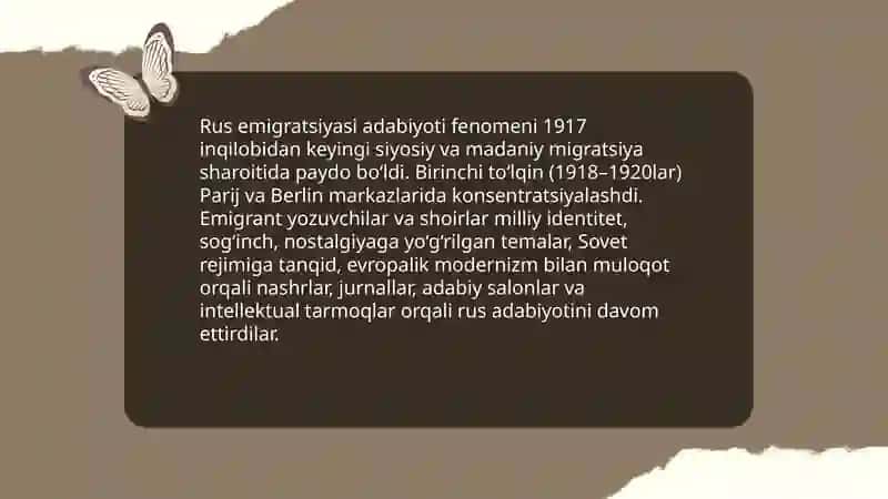 Rus emigratsiyasi adabiyotining fenomeni 3