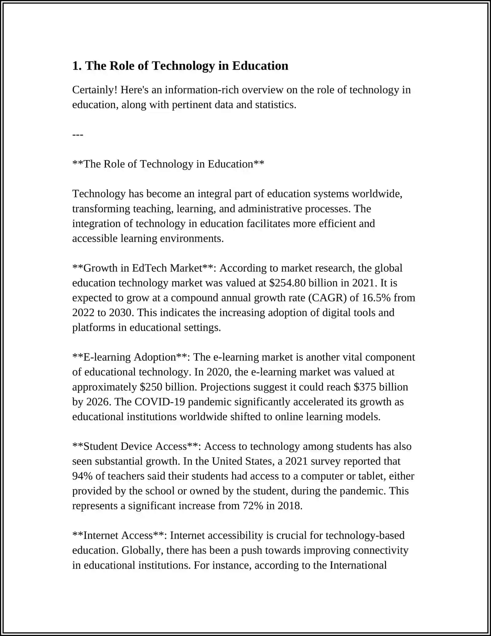 The Role of Technology in Education 3