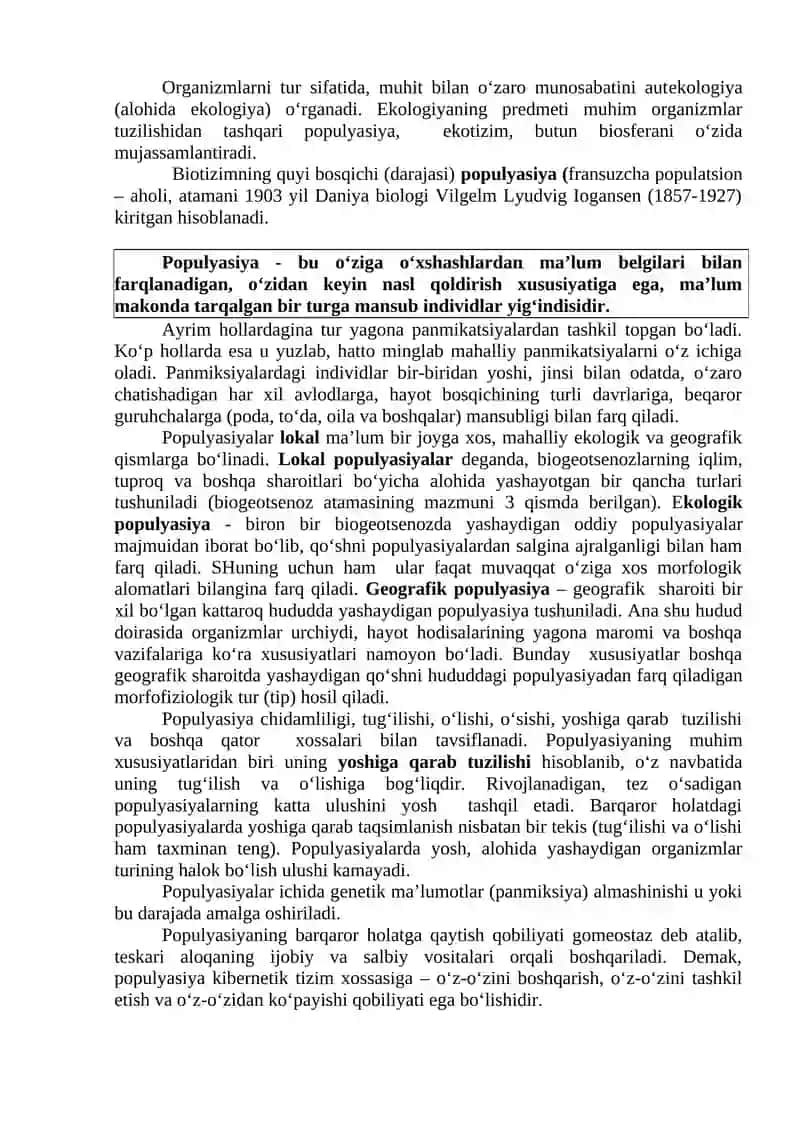 Ekologik Tizimlar 3
