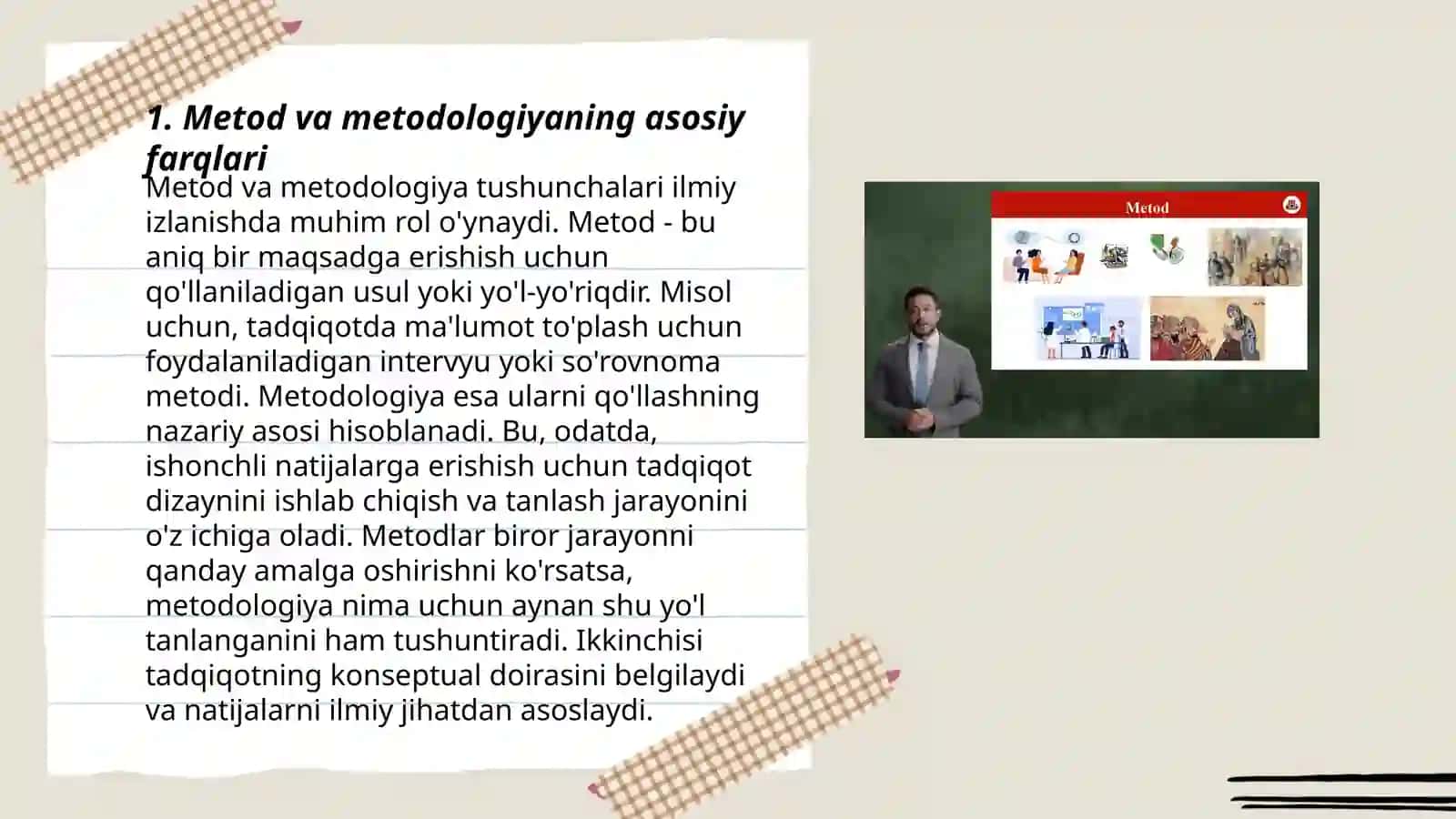 Metod va metodologiya tushunchalari 3