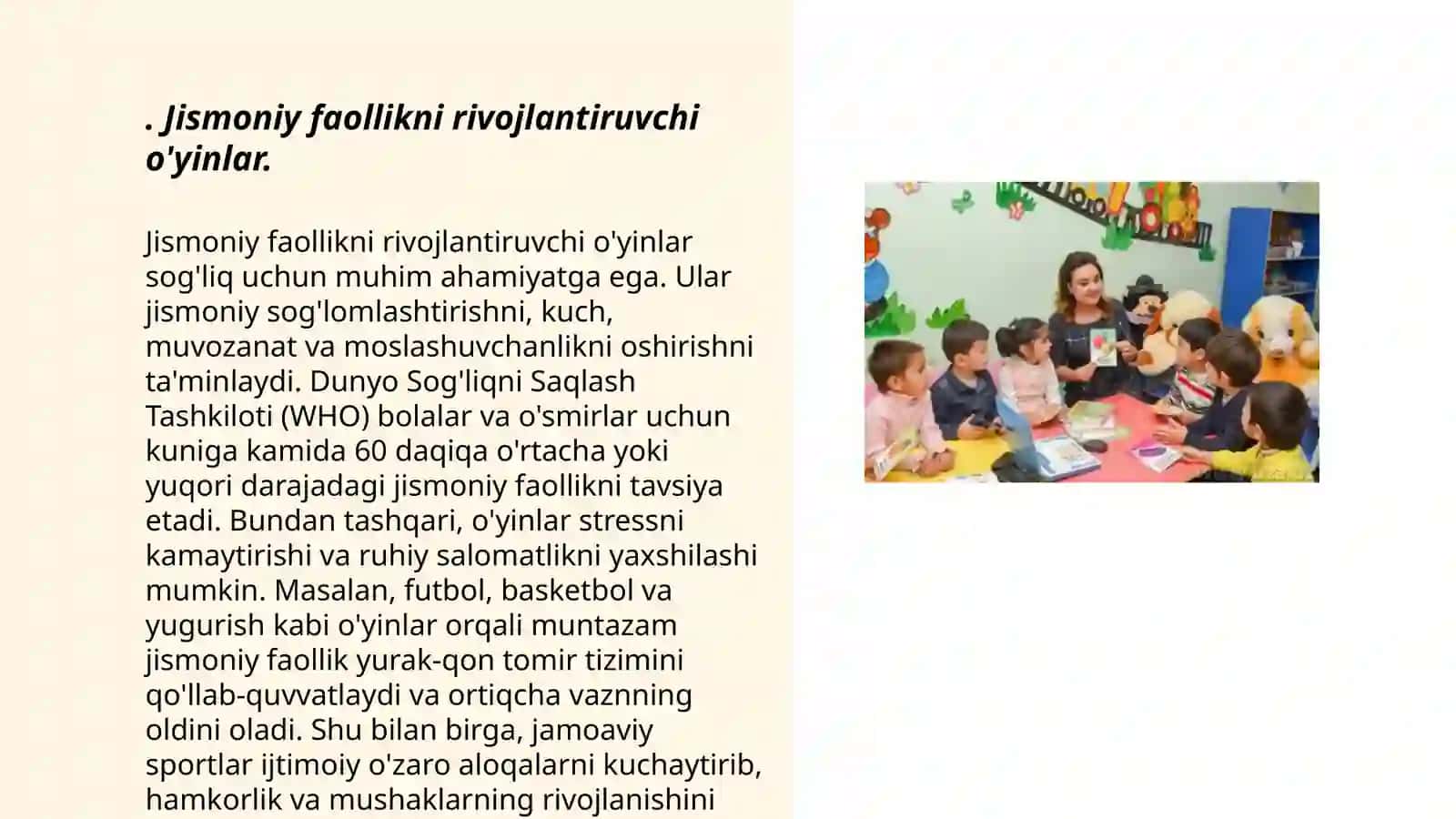 Jismoniy faollikni rivojlantiruvchi o'yinlar 3