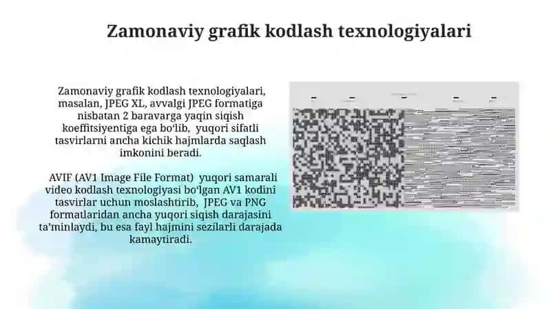 Zamonaviy grafik kodlash texnologiyalari 3