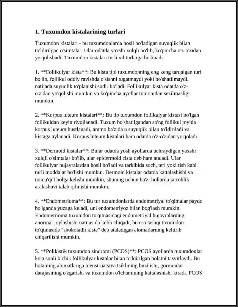 Tuxumdon kistalari 3