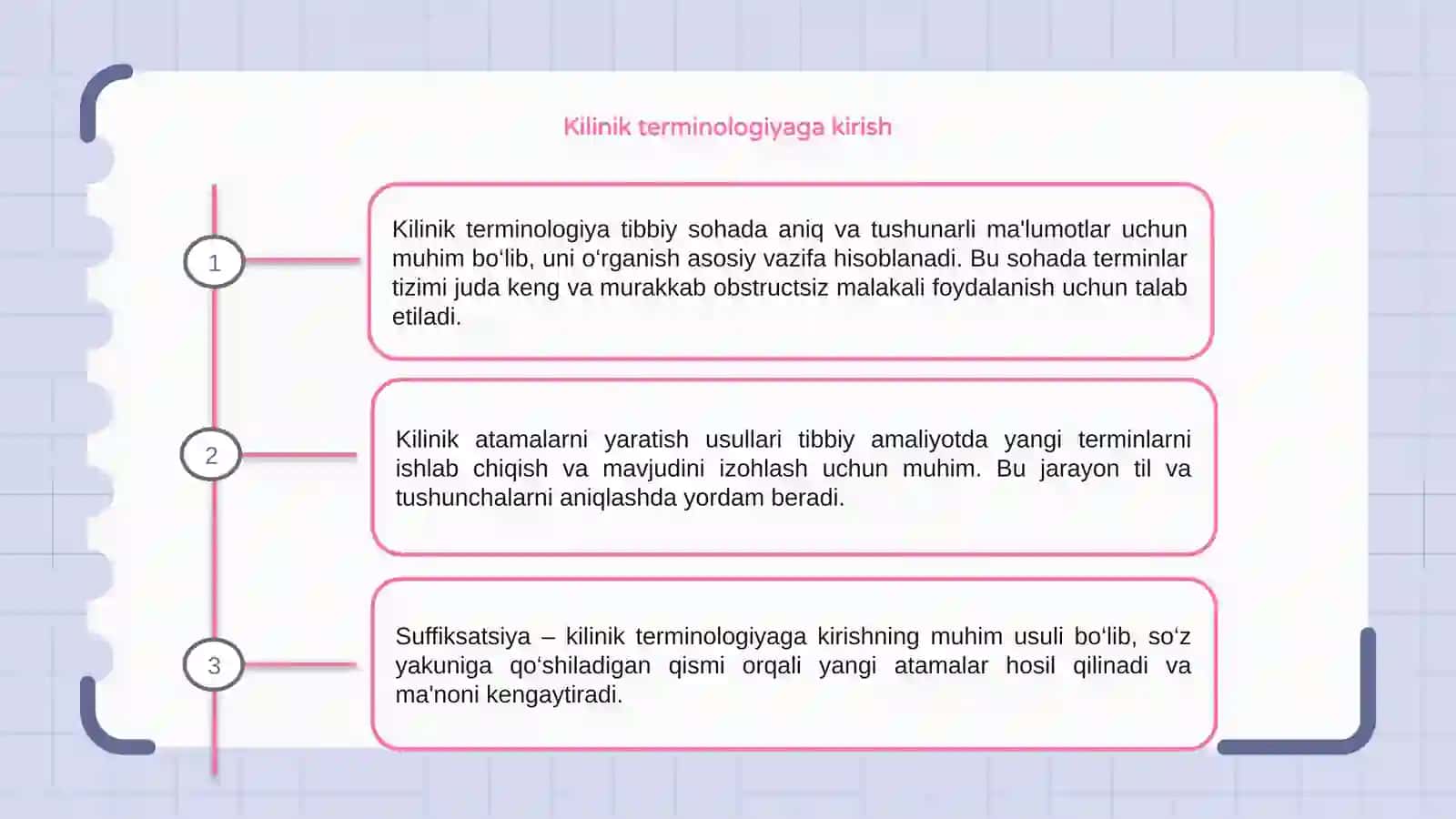 Kilinik terminologiyaga kirish 3