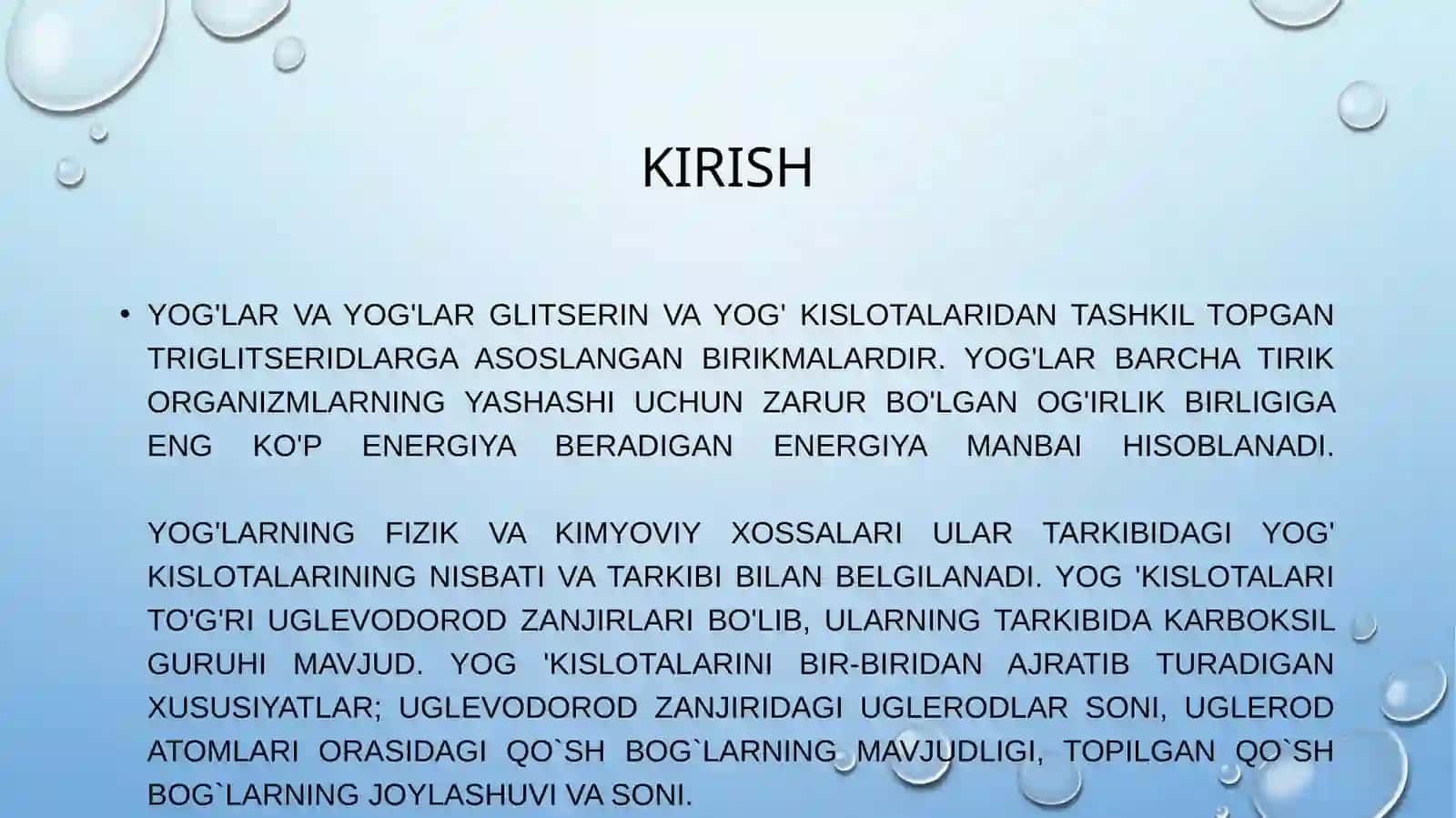 Yog’ kislotalarining tarkibini aniqlash 3