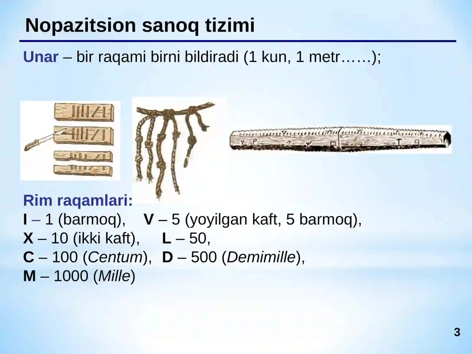 Sanoq sistemalari 3