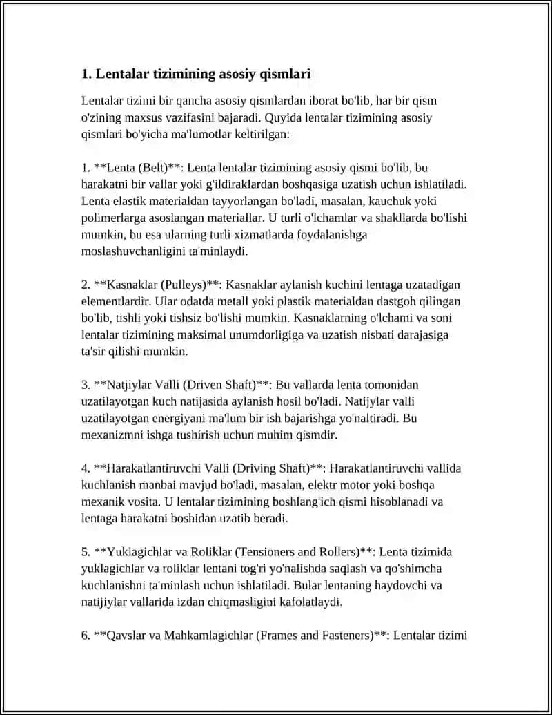 Lentali Konveyer Hisobi 3