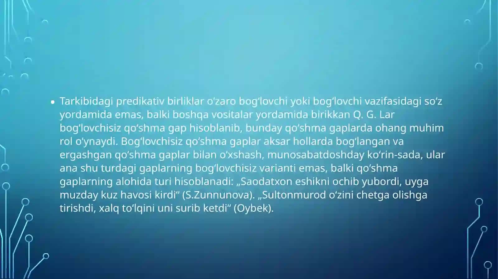 Qo’shma gaplar 3